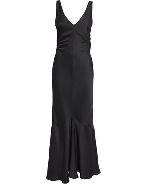 ワンピース SPORTMAX Black Stretch Satin Abadani123 Dress a7c137fff6d5535dd4c964dbcdc264