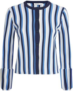 Jonathan Simkhai Striped Iris Cardigan - Blue