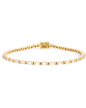 Suzanne Kalan And Diamond Bold Linear Tennis Bracelet - Natural