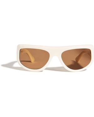 Port Tanger Rectangular Fayaz Sunglasses - Natural