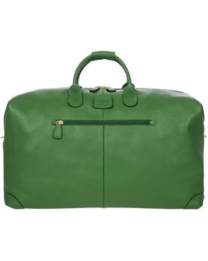Bric's X Harrods Leather Bellagio Holdall - Green