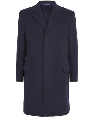 Ralph Lauren Wool-Blend Kent Overcoat - Blue