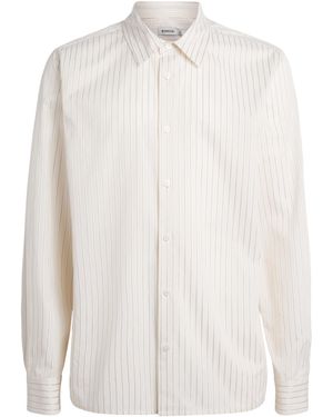 Jonathan Simkhai Cotton-Blend Pinstripe Shirt - White