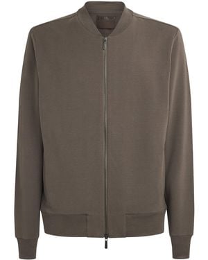 Zimmerli of Switzerland Winter Lounge Zip-Up Jacket - Brown