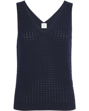 Eleventy Wool Tank Top - Blue