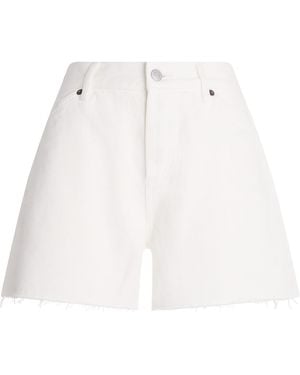 Still Here Denim Shorts - White
