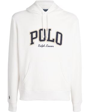 Polo Ralph Lauren Cotton-Blend Varsity Hoodie - White