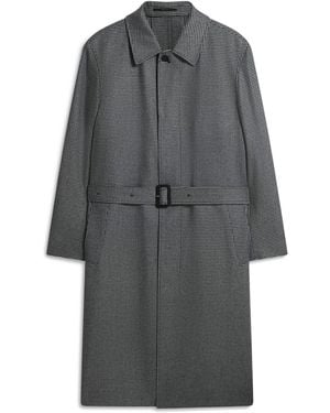 dunhill Cashmere Belted Balmacaan Overcoat - Gray