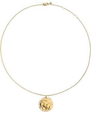 Monica Vinader Vermeil Zodiac Taurus Necklace - Metallic