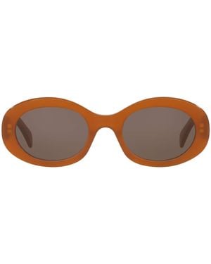 Celine Oval Triomphe Sunglasses - Brown