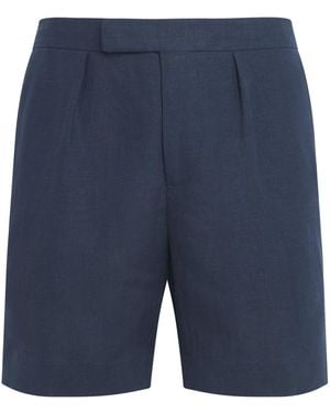 Ralph Lauren Linen Davis Shorts - Blue