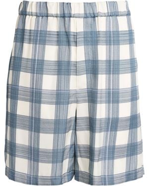 Jil Sander Relaxed Check Shorts - Blue