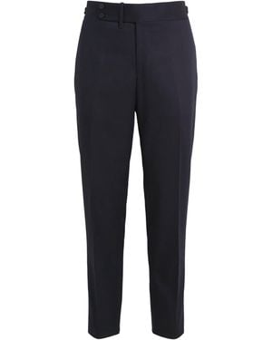 Isaia Wool-Blend Casalnuovo Pants - Blue