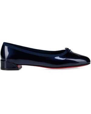 Christian Louboutin Sweetie Jane Patent Leather Ballet Flats 20 - Blue