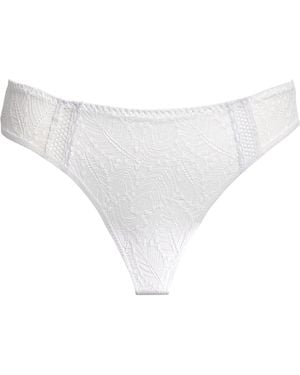 Simone Perele Lace-Trim Comète Briefs - White