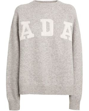 ADANOLA Oversized Logo Jumper - Grey