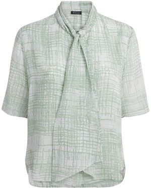 Kiton Silk Printed Shirt - Blue