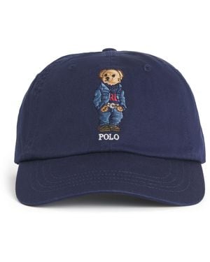 Polo Ralph Lauren Cotton Polo Bear Baseball Cap - Blue