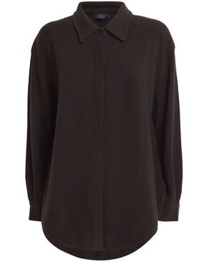arch4 Cashmere Knitted Bonnie Shirt - Black