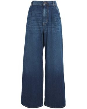 デニム・ジーパン Max Mara Wide-Leg High-Waisted Jeans With Rolled Cuffs And Max Mara Wide-Leg High-Waisted With Rolled Cuffs And Five