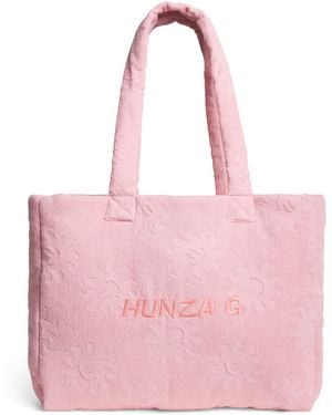 Hunza G Cotton Sunny Tote Bag - Pink