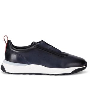 Santoni Leather Innova Trainers - Blue
