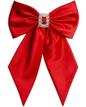 Emily London Silk Luna Hair Clip - Red