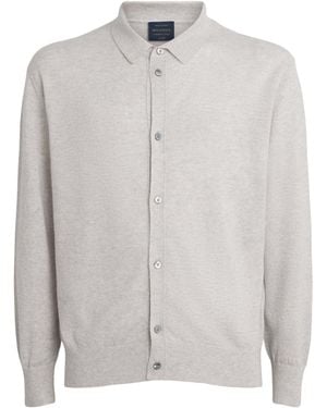 Paul & Shark Cashmere-Linen Cardigan - Grey