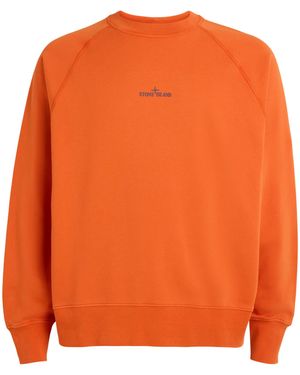 Stone Island Desert Print Oversized Sweatshirt - Orange