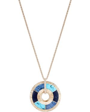 Piaget Rose, Diamond, Sodalite And Dumortierite Possession Pendant Necklace - Blue
