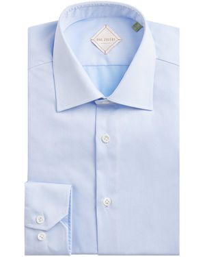 Pal Zileri Cotton Slim Shirt - Blue