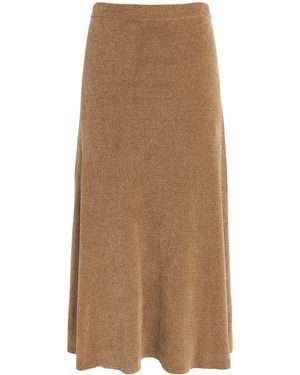 Gabriela Hearst Silk Muir Midi Skirt - Brown