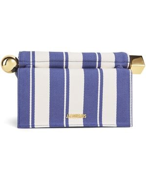 Jacquemus Striped Take-Out Clutch Bag - Blue