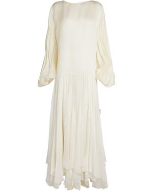 KHAITE Silk Valli Maxi Dress - White