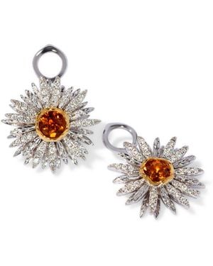 Annoushka Diamond And Citrine Daisy Earring Drops - Metallic