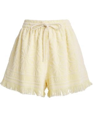 Zimmermann Cotton Towelling Coco Shorts - Natural