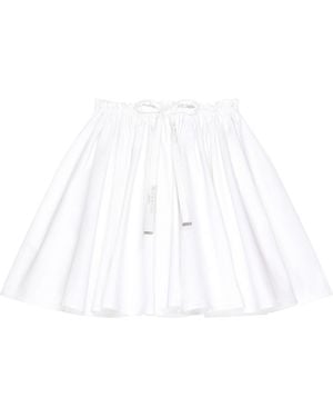 Givenchy Cotton Poplin Bow-Detail Mini Skirt - White