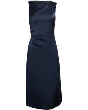 Theory Draped Midi Dress - Blue