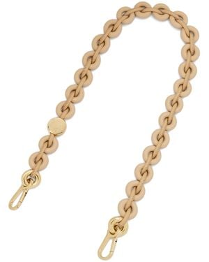 Loewe Leather Donut Chain Bag Strap - Metallic