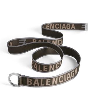 Balenciaga Logo D-Ring Belt - Metallic