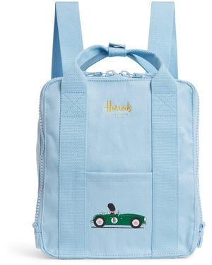 Harrods Small Car Backpack - Blue