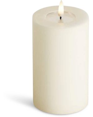 Deluxe Homeart Led Pillar Candle - White