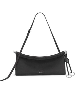 Alaïa Medium Leather Le Click East West Shoulder Bag - Black