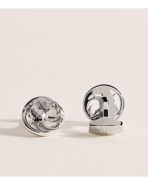 Tateossian Swarovski Crystal-Detail Auspicious Goat Cufflinks - Natural