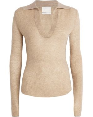 Citizens of Humanity Wool-Cashmere Simone Polo Jumper - Natural