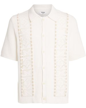 Wax London Cotton Knitted Tellaro Shirt - White
