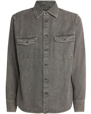 Rag & Bone Denim Overshirt - Grey