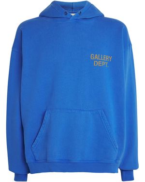 GALLERY DEPT. Cotton Logo 90S Hoodie - Blue