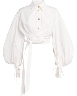 Zimmermann Cotton Poplin Rebellion Blouse - White