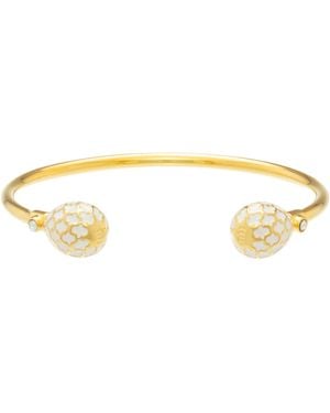 Halcyon Days Plated Agama Torque Bracelet - Metallic